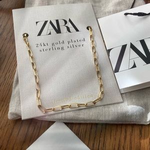 Zara 24kg plated 925 sterling silver chain✨